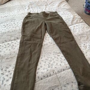 SO Women's Skinny Jeans in Olive Green